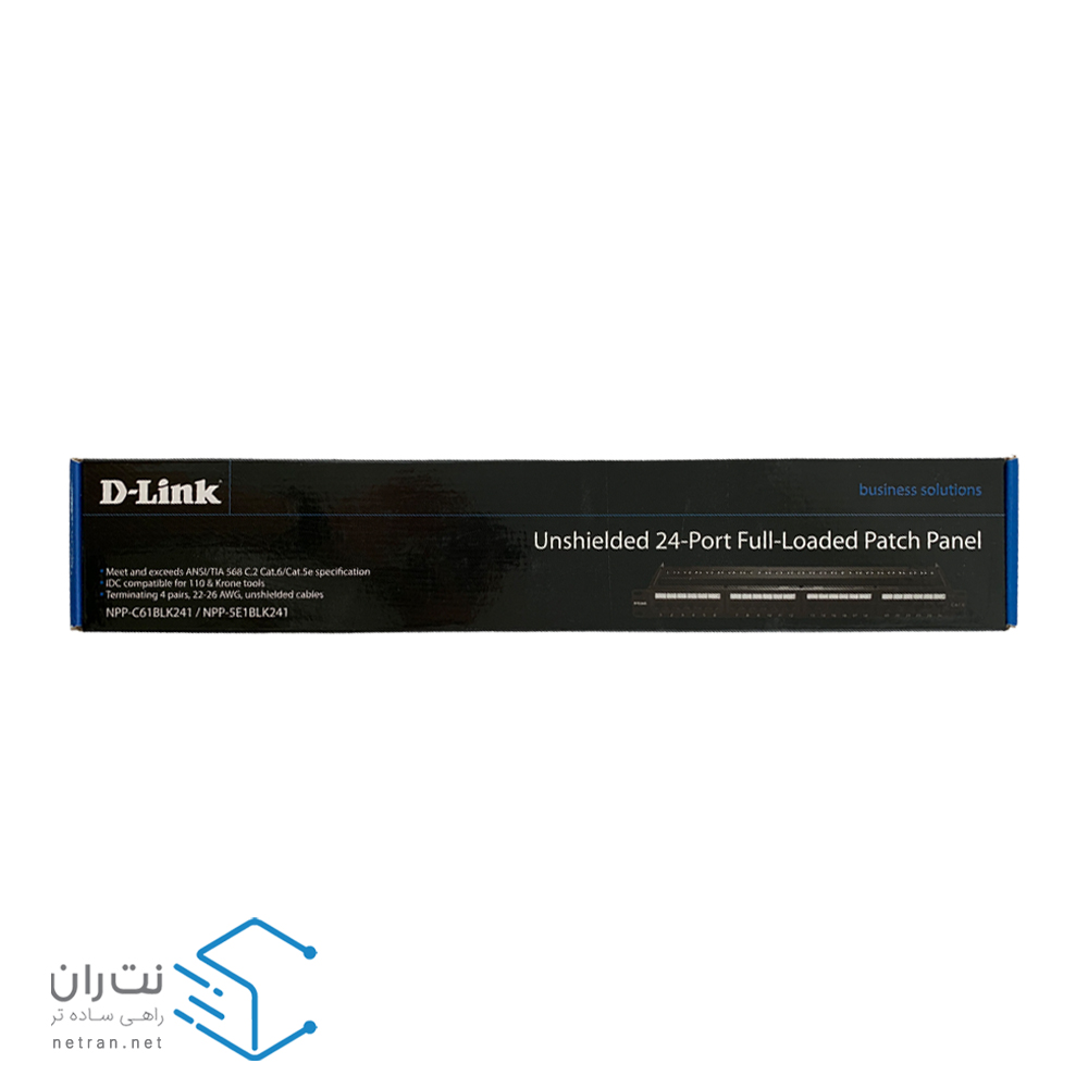 پچ پنل دی لینک 24 پورت Cat6 UTP-7